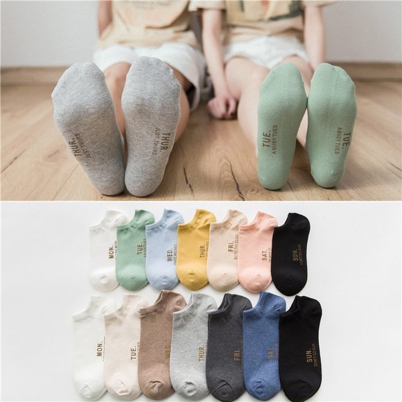 Accessories - 7 Days A Week Cotton His and Hers Ankle Socks